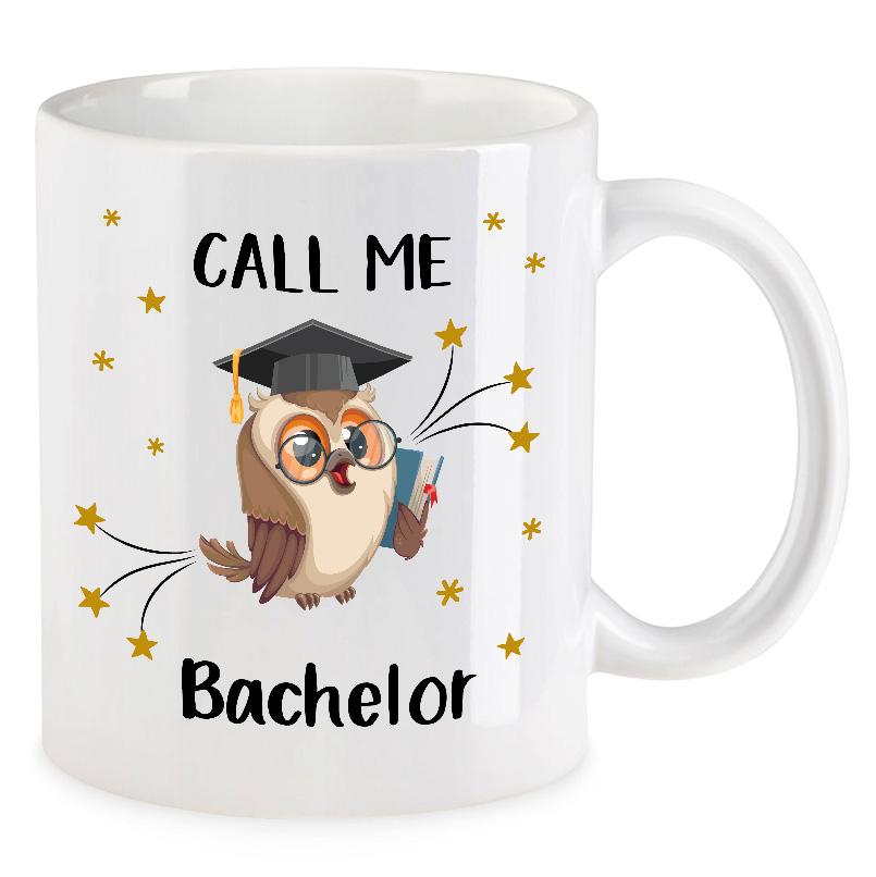 LOVEGOALS Kaffeetasse Call me Bachelor of | Geschenk zum Bachelorabschluss
